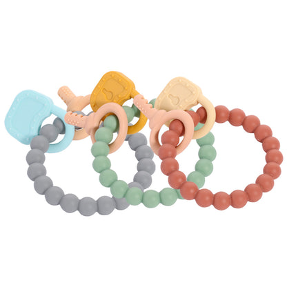 Silicone Teething Bracelet Baby Teether Toy Set of 6 5