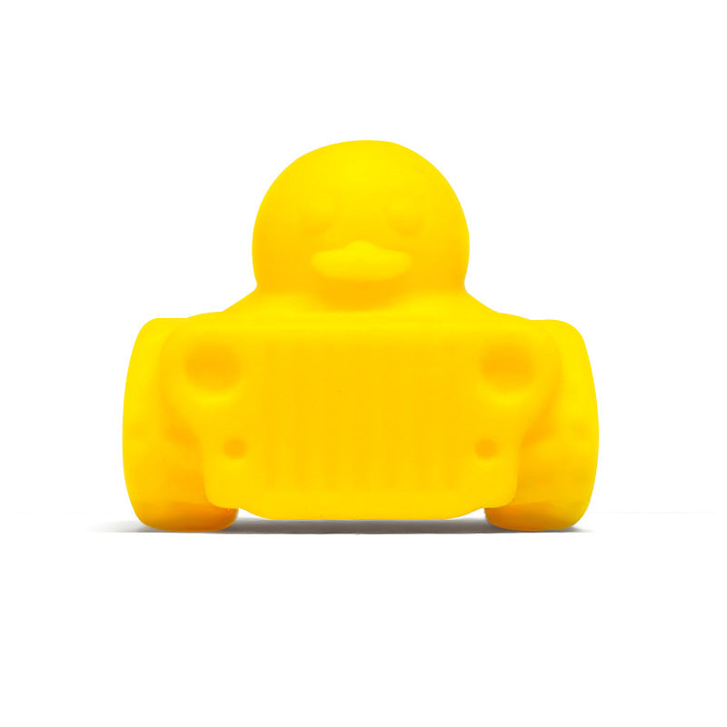 20Pcs Silicone 3D Focal Beads Tank Duck Front Facing Design 11