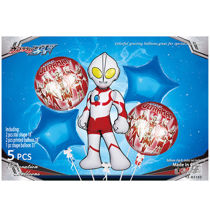 Cartoon Character Foil Balloon Set Kids Party Decoration 2 Sets 34