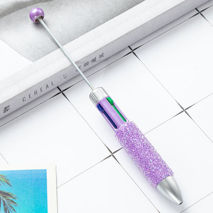 4 In 1 Beadable Ballpoint Pen Plastic DIY Four Color Sugar Craft 22