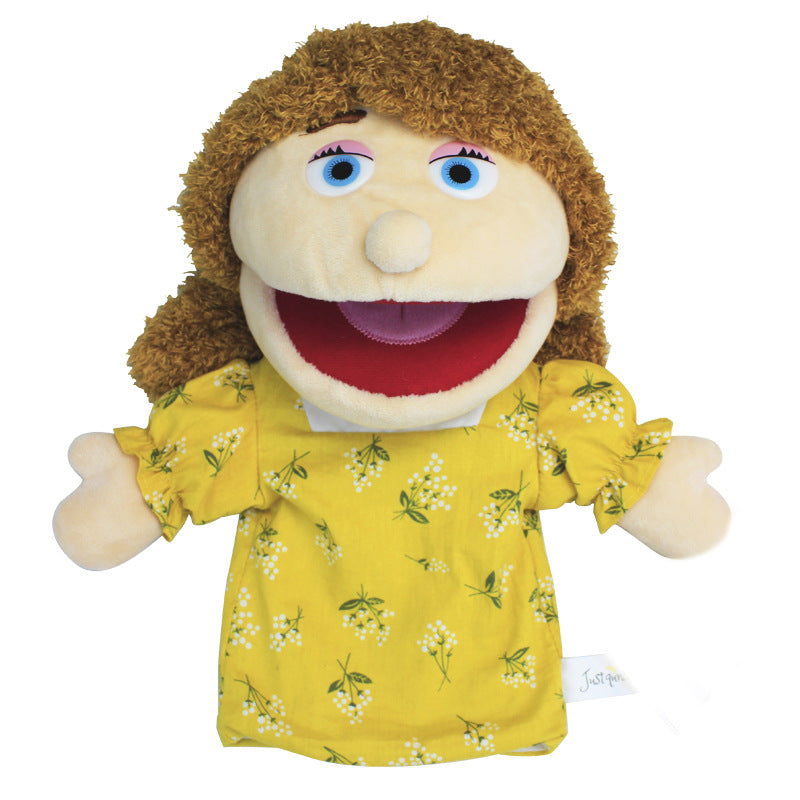Plush Family Hand Puppets Open Mouth Storytelling Pretend Play Toy 4
