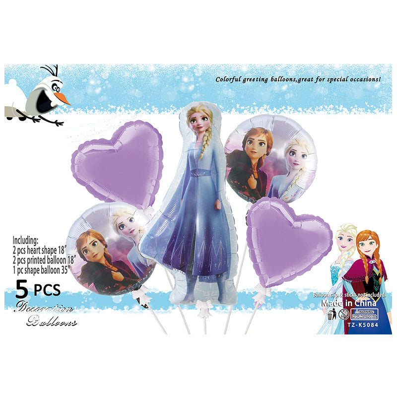Cartoon Character Foil Balloon Set Kids Party Decoration 2 Sets 18