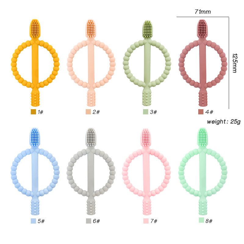 Silicone Teething Toy Baby Can Brush Teeth Grinding Stick 2