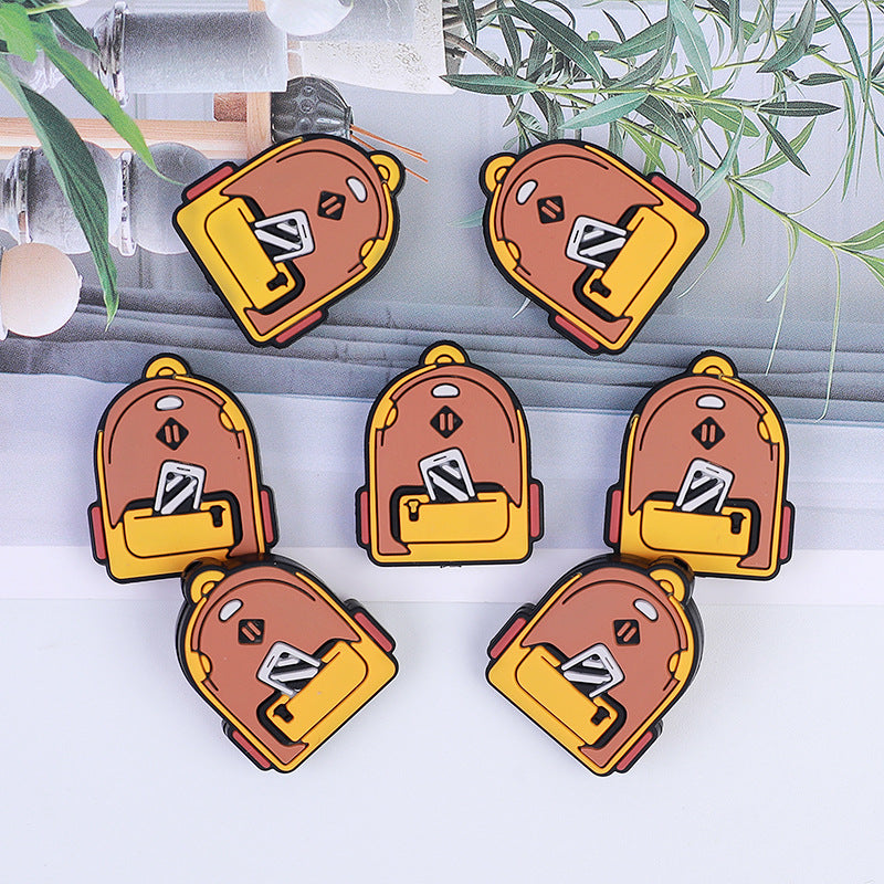 20pcs Silicone Focal Beads Backpack Front Facing Design