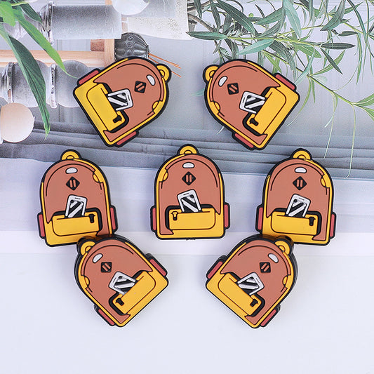20pcs Silicone Focal Beads Backpack Front Facing Design