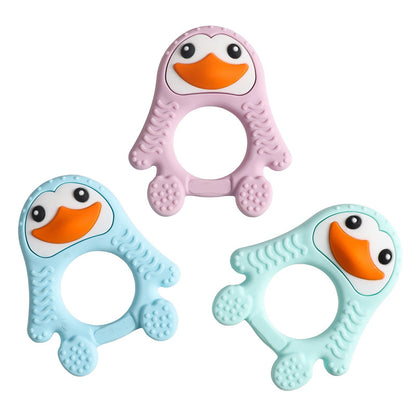 Silicone Penguin Baby Teether Toy for Infant 4