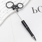 DIY Portable Keychain Beadable Ballpoint Pen Metal Plastic 21.5cm 6