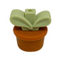 20Pcs Silicone 3D Focal Beads Flowerpot Grass With Leaf Detail 16