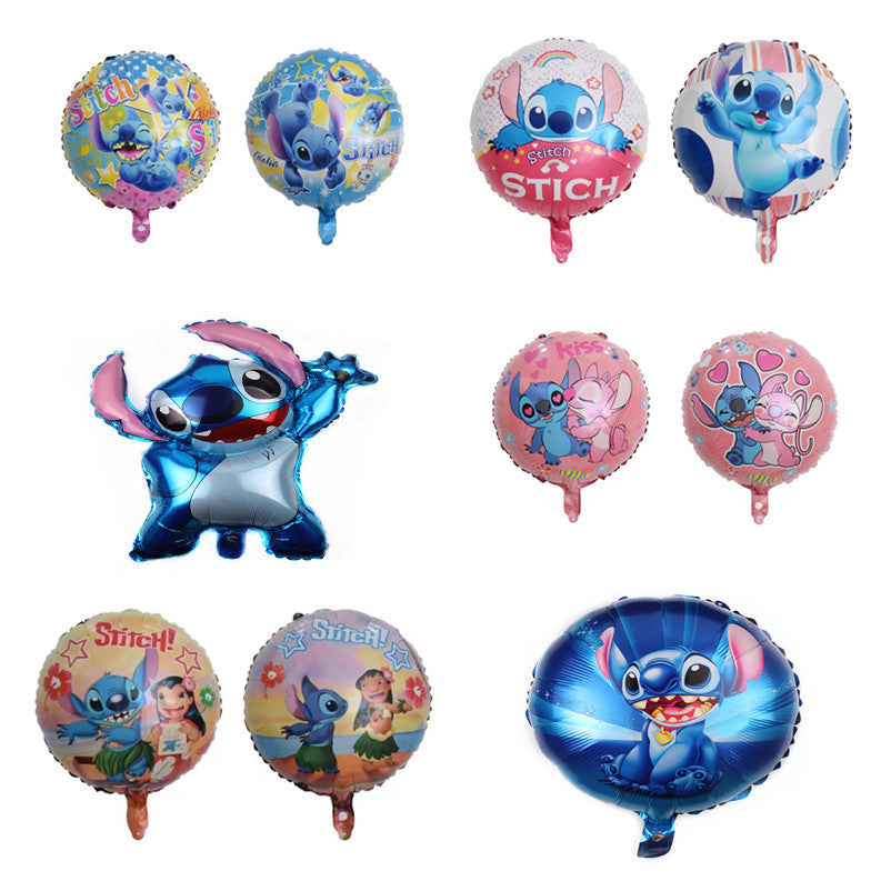 Stitch Foil Balloons Party Decoration Set 5pcs
