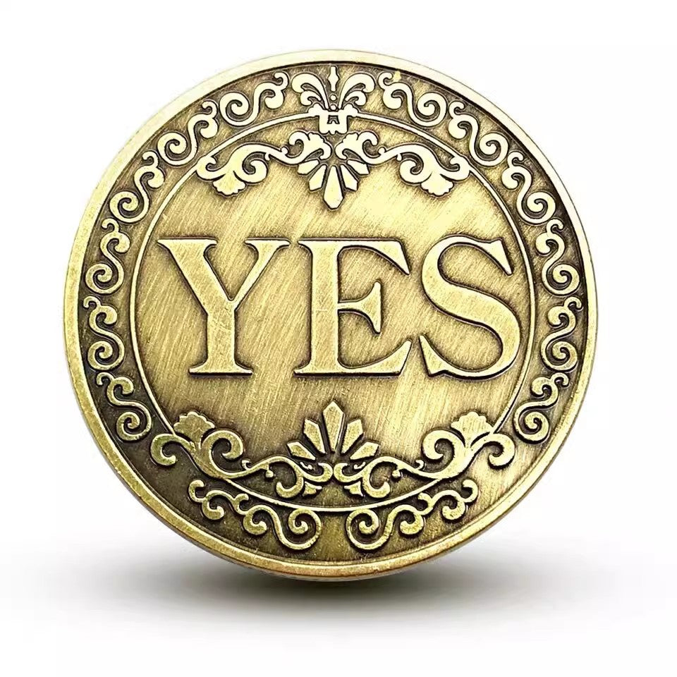 Yes No Decision Coin Novelty Coin 4cm Iron Material 2