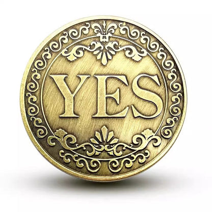 Yes No Decision Coin Novelty Coin 4cm Iron Material 2