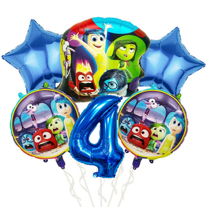 Inside Out Foil Balloon Set Kids Birthday Party Decoration 5pcs 10pcs 26