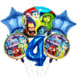 Inside Out Foil Balloon Set Kids Birthday Party Decoration 5pcs 10pcs 26