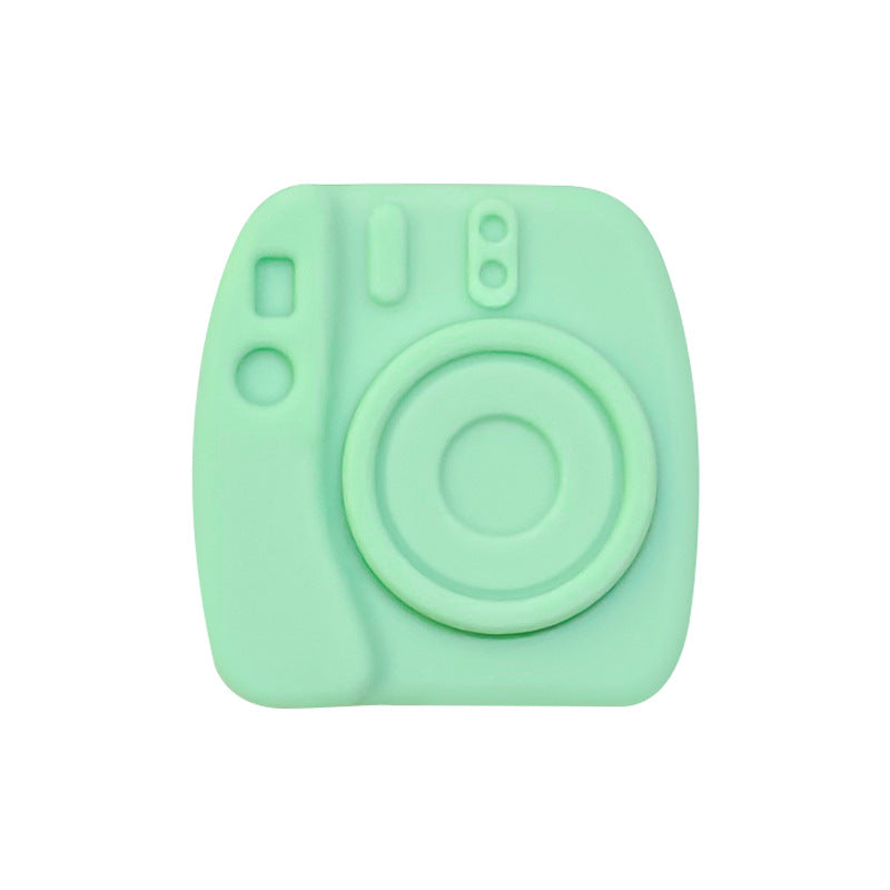 20Pcs Silicone Focal Beads Camera Solid Color Creative Design 9