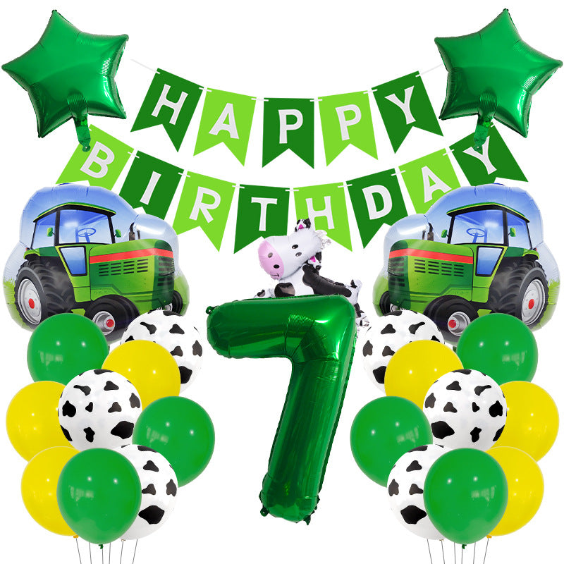 Cow Farm Foil Balloon Set Birthday Party Decoration 10