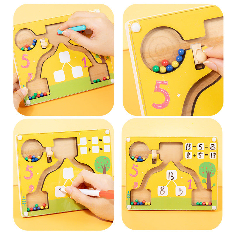 Wooden Magnetic Digital Arithmetic Montessori Toys Educational Toy 2