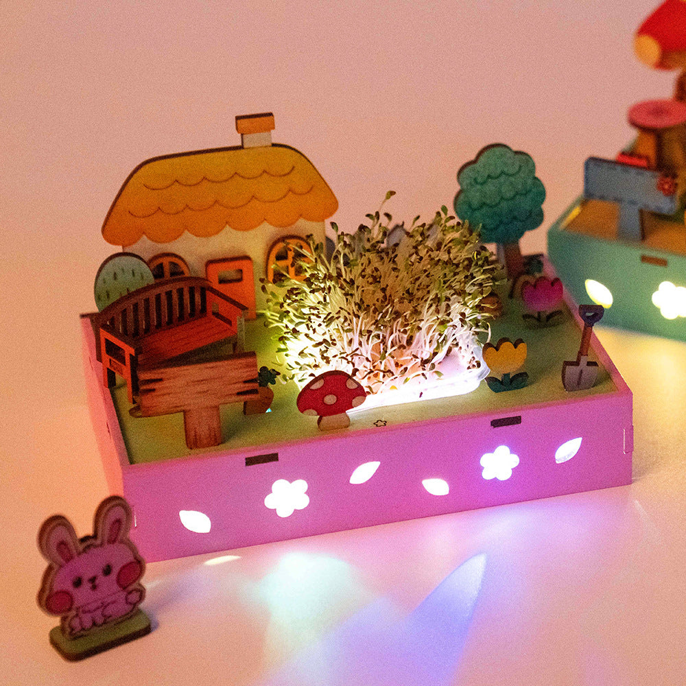 Wooden Cottage Building Farm Montessori Toys for Kids 2