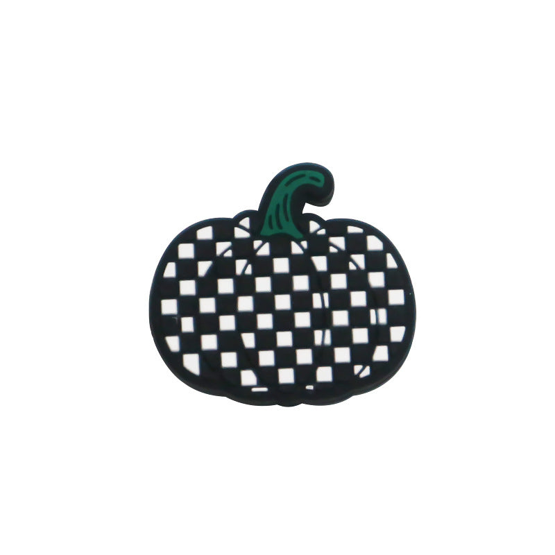 20Pcs Silicone Focal Beads Halloween Dwarf Pumpkin Holding Pumpkin 14