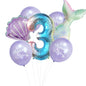 Mermaid Foil Balloon Set Birthday Party Decoration 6