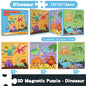 Children's Magnetic Animal Engineering Vehicles Puzzle Toys Wholesale