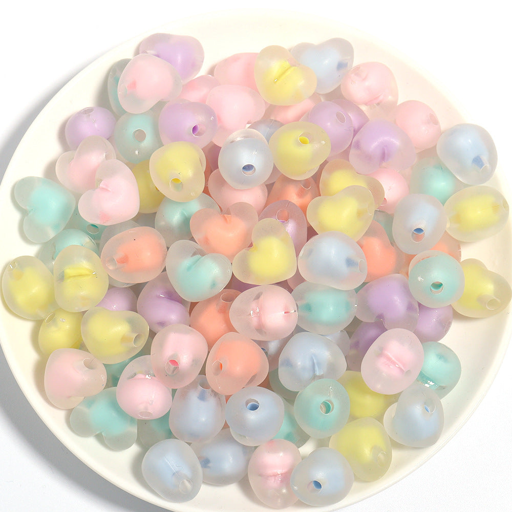 100 Pack Transparent Multi-Style Acrylic Beads Bracelet Accessories 50