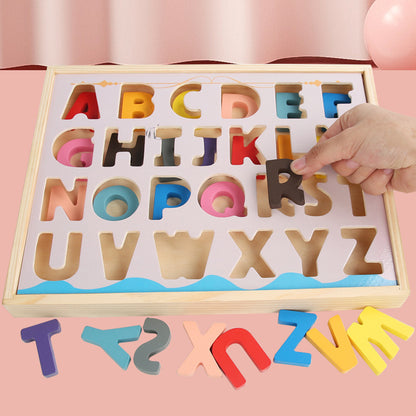 Wooden Montessori Toys Digital Puzzle Building Blocks 31x24cm 4