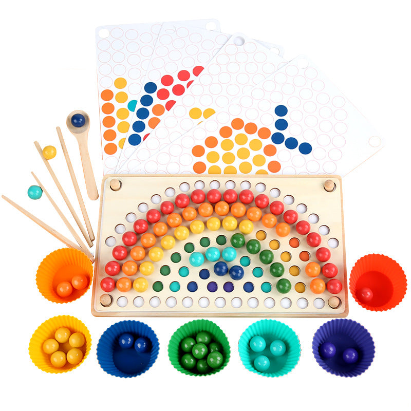 Wooden Classification Beads Montessori Toys Educational Toy 30x18x5cm 4