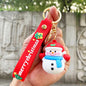 Cartoon Snowman PVC Keychain Christmas Holiday Charm 4