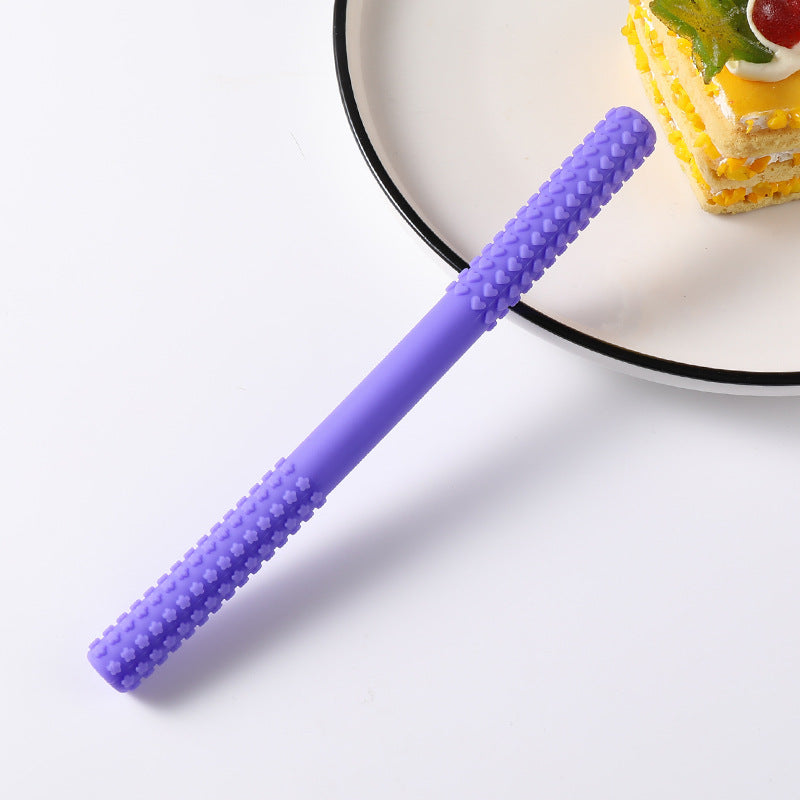 Silicone Teething Toy Hollow Tube for Baby Sensory Chewing 15