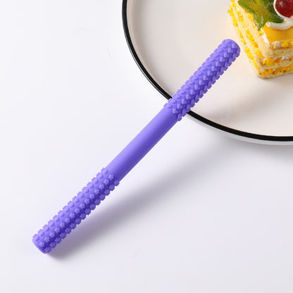 Silicone Teething Toy Hollow Tube for Baby Sensory Chewing 15