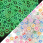 100 Pack Glow In The Dark Flat Round Letter Heart Acrylic Beads Bracelet Accessories 14