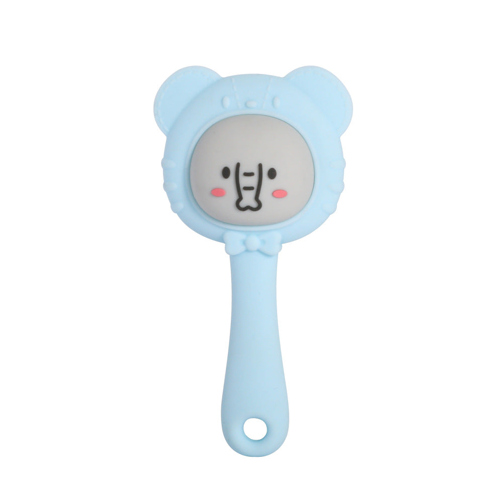 Silicone Baby Teether Toy Hand Bell Shape 2 Pack 6