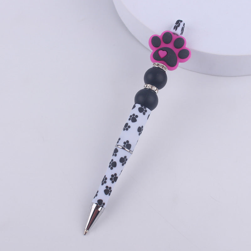 Dog Claw Silicone Beaded Pens Ballpoint Writing Office School Supplies 19