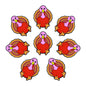 20pcs Silicone Focal Beads Thanksgiving Turkey Side Profile