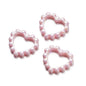 10Pcs 39x43mm Solid Color Plated Love Circle Acrylic Beads 10