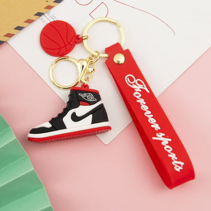 Shoe Sneaker Keychain PVC Soft Rubber Basketball Charm 5