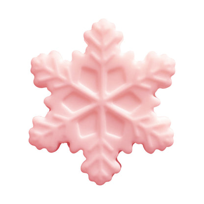 20pcs Silicone Focal Beads Snowflake Front Facing Detailed Design 3