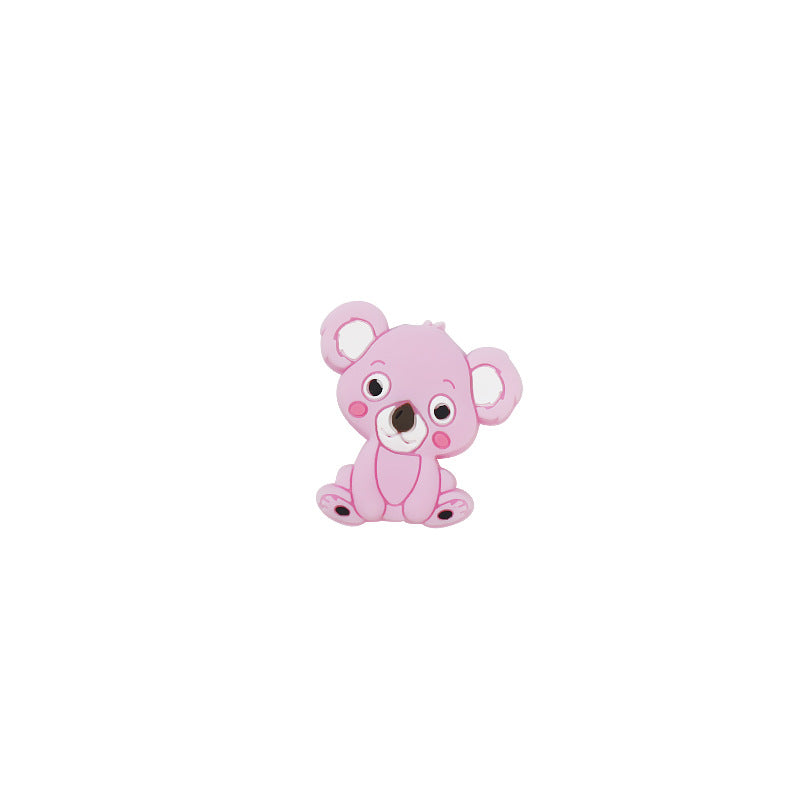 Silicone Focal Beads Animal Koala Tilted Head Pose 5