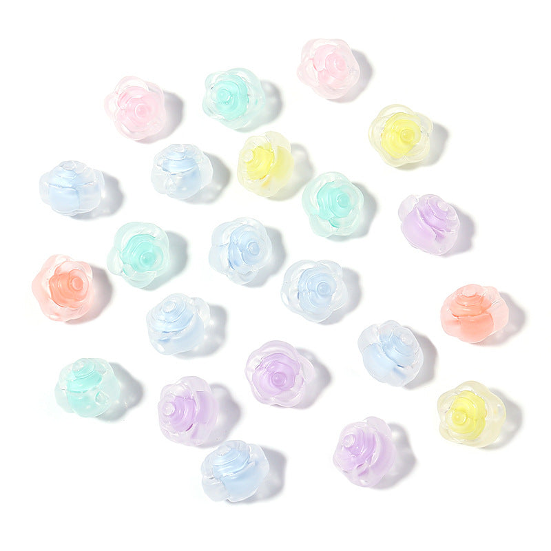 100 Pack Transparent Multi-Style Acrylic Beads Bracelet Accessories 40