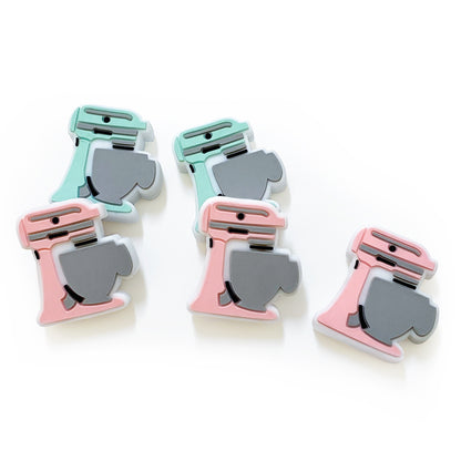 20Pcs Silicone Focal Beads Kitchen Mixer with Bowl Design 4