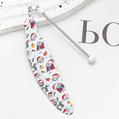 Halloween Christmas Feather Beadable Bookmark Metal DIY Craft Supplies 12
