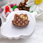 20Pcs Silicone Focal Beads Cat Head with Bow Outline Pattern 6