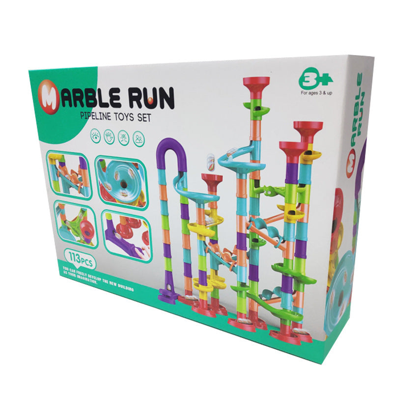 Plastic Marble Run Assembled Three-Dimensional Track Toy 24.5cm 14