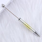 UV Plating Starry Sky Sequins Gradient Beadable Ballpoint Pens DIY Craft Supplies 18