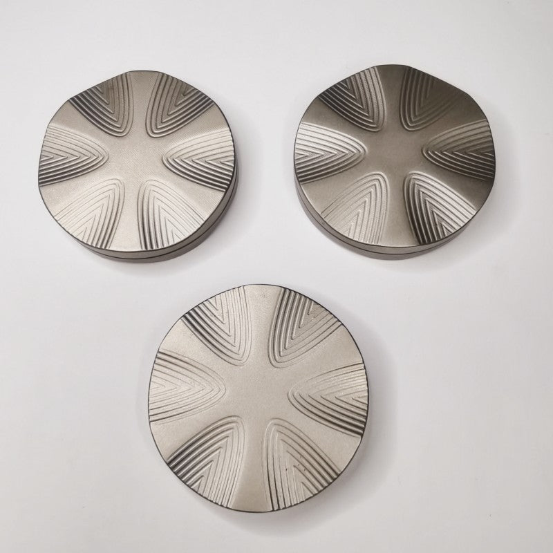 Stainless Steel EDC Haptic Coin Metal Slider Fidget Toy 55mm