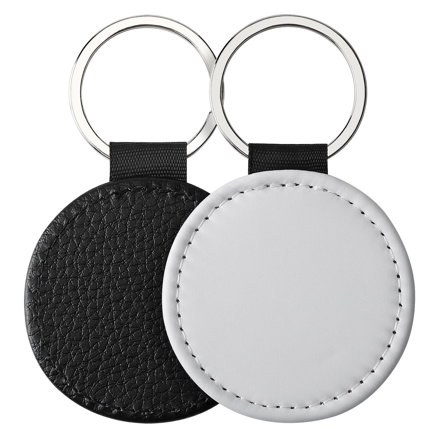 Sublimation Blank Leather Keychain Rectangular and Heart Shape 20