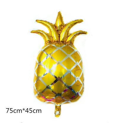 Fruit Foil Balloon Set Watermelon Pineapple Strawberry 5pcs 5
