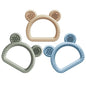 Bear Head Silicone Teething Toy Handheld for Baby 80x72x14mm 12