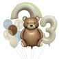 Teddy Bear Foil Balloon Set Birthday Party Decoration 20x15cm 5