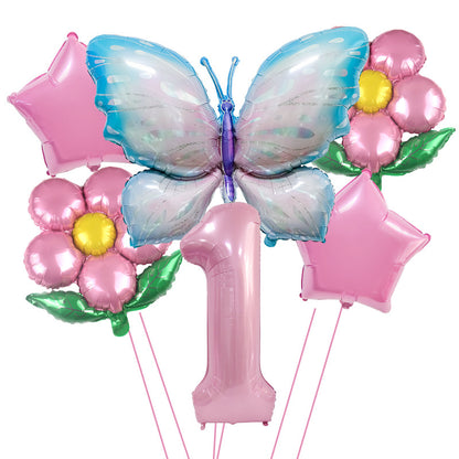 Butterfly Foil Balloon Set Birthday Party Decoration 40 Inch 12